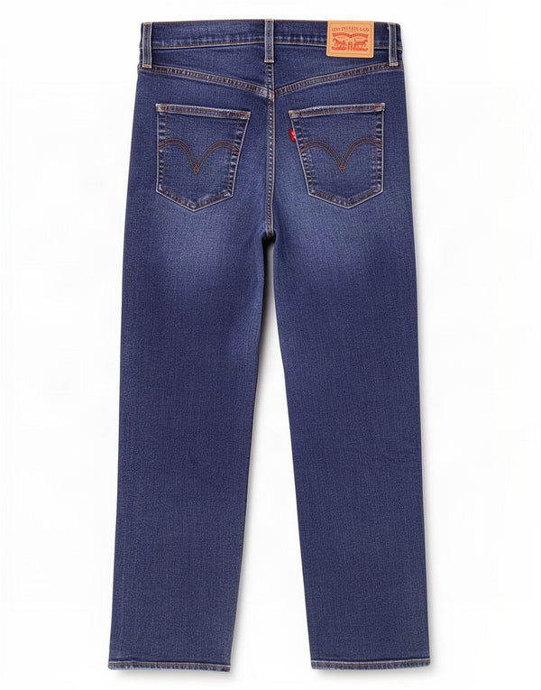 Levi's Damen Ribcage High Waist Straight Jeans W28 L27 Blaue Baumwolle