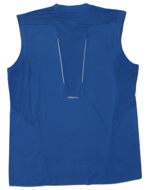 Adidas Herren Climacool Weste Top XL Blau Farbblock