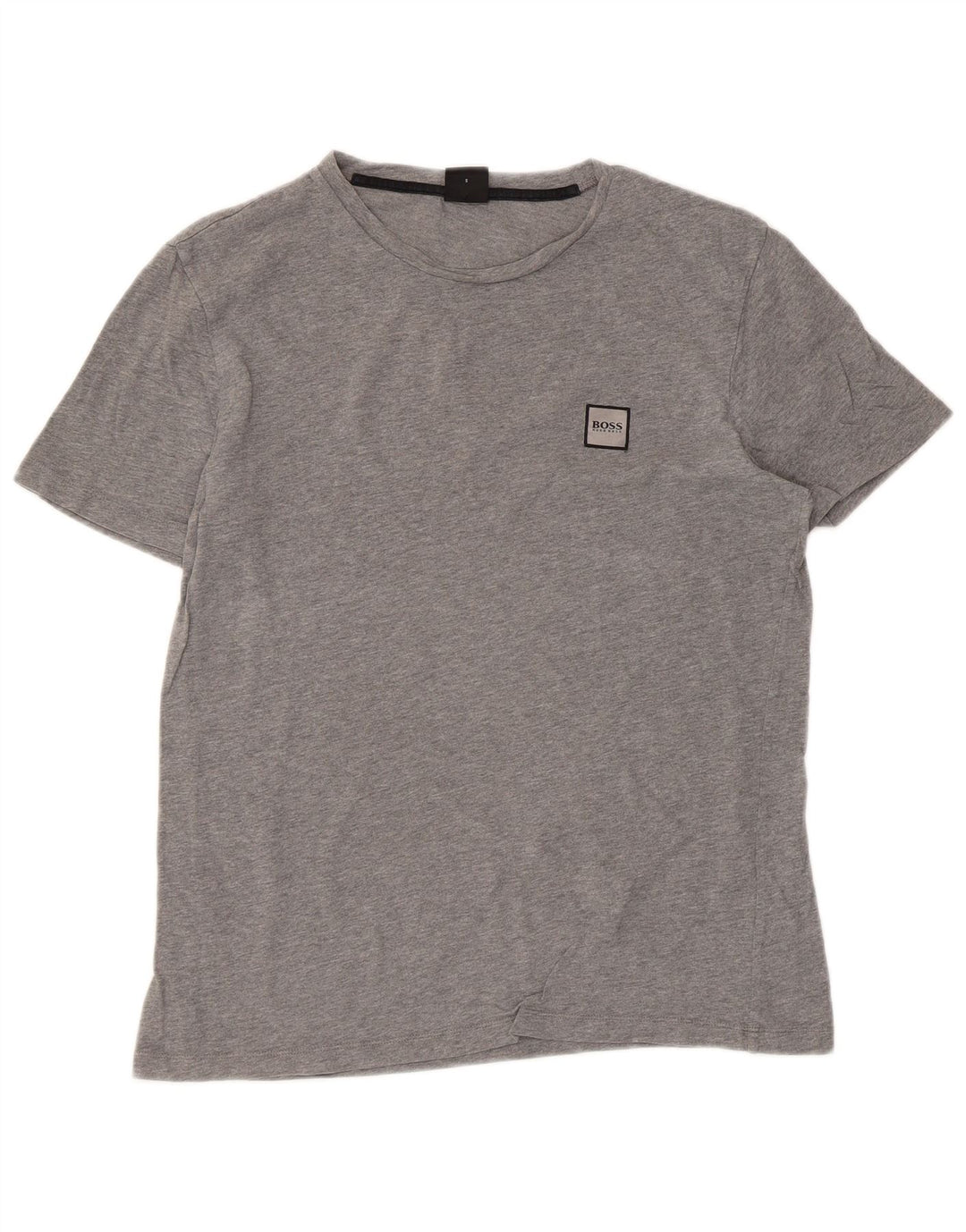 Hugo Boss Damen T-Shirt Top UK 10 Small Grau Baumwolle
