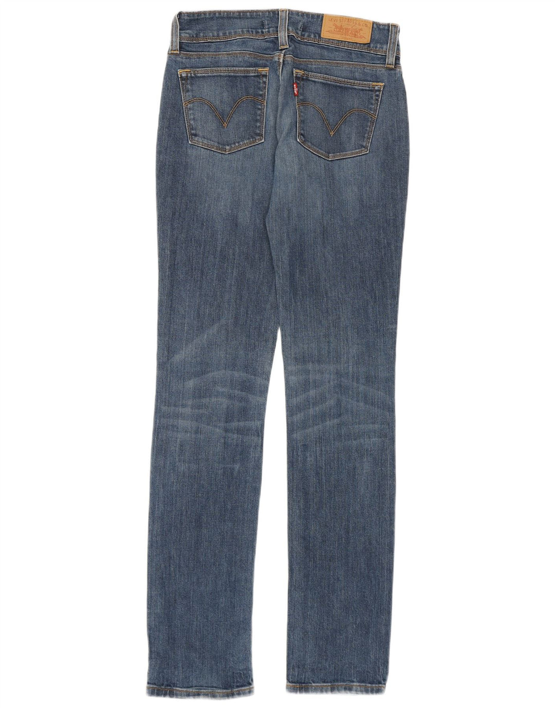 Levi's Damen 571 Slim Jeans W27 L34 Blaue Baumwolle