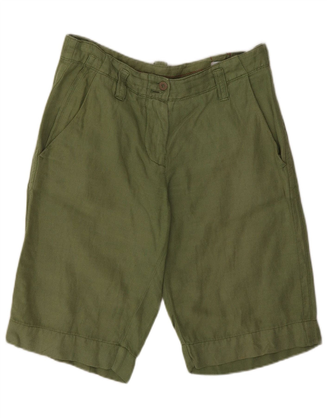 Murphy & Nye Damen Chinoshorts Medium W28 Grünes Leinen