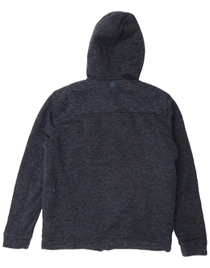 Mountain Warehouse Herren-Kapuzenpullover mit Reißverschluss, groß, Marineblau meliert