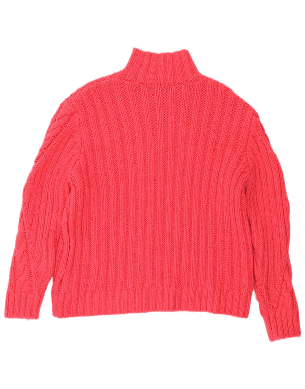 Marks & Spencer Rollkragenpullover für Damen, Gr. 12, Mittelrosa