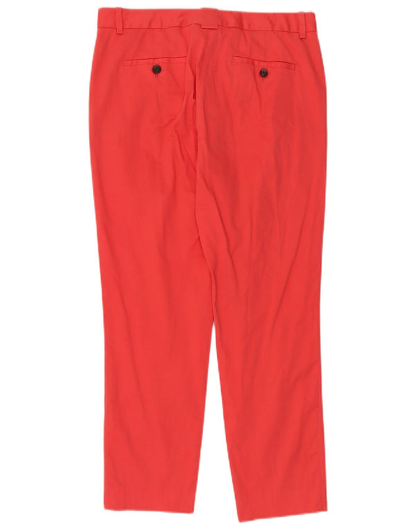Massimo Dutti Damen Slim Chinohose EU 38 Small W28 L30 Rote Baumwolle