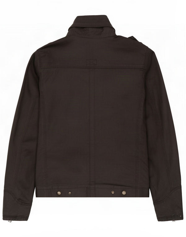Boxeur Des Rues Herren-Militärjacke UK 40 Large Black Cotton