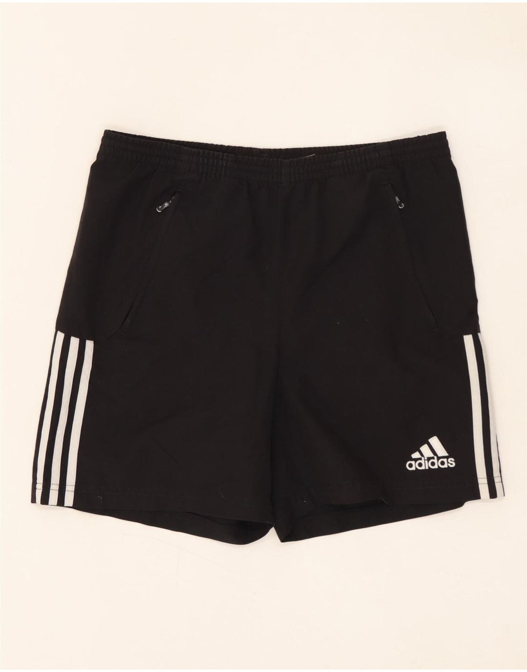 ADIDAS Sportshorts für Jungen, 13–14 Jahre, schwarzes Polyester