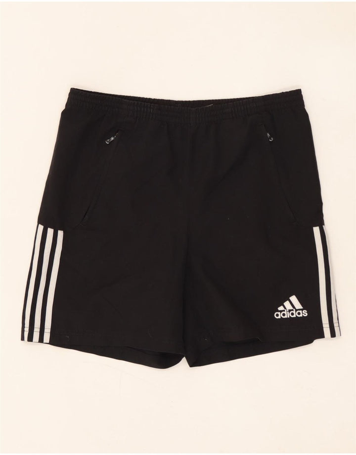 ADIDAS Sportshorts für Jungen, 13–14 Jahre, schwarzes Polyester