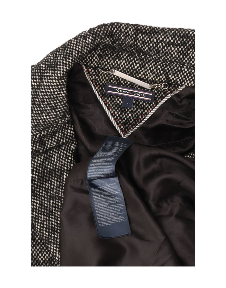 Tommy Hilfiger Damenmantel US 4 Small Marineblau meliert Wolle