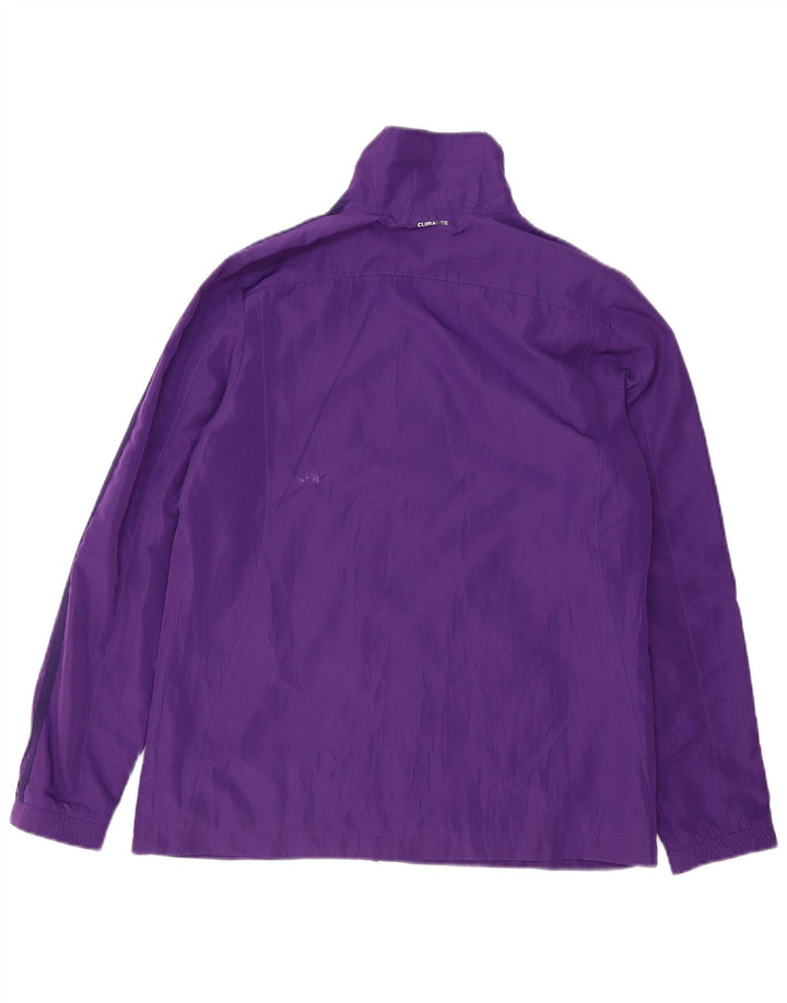 Adidas Damen Regenjacke UK 14 Large Lila Polyester