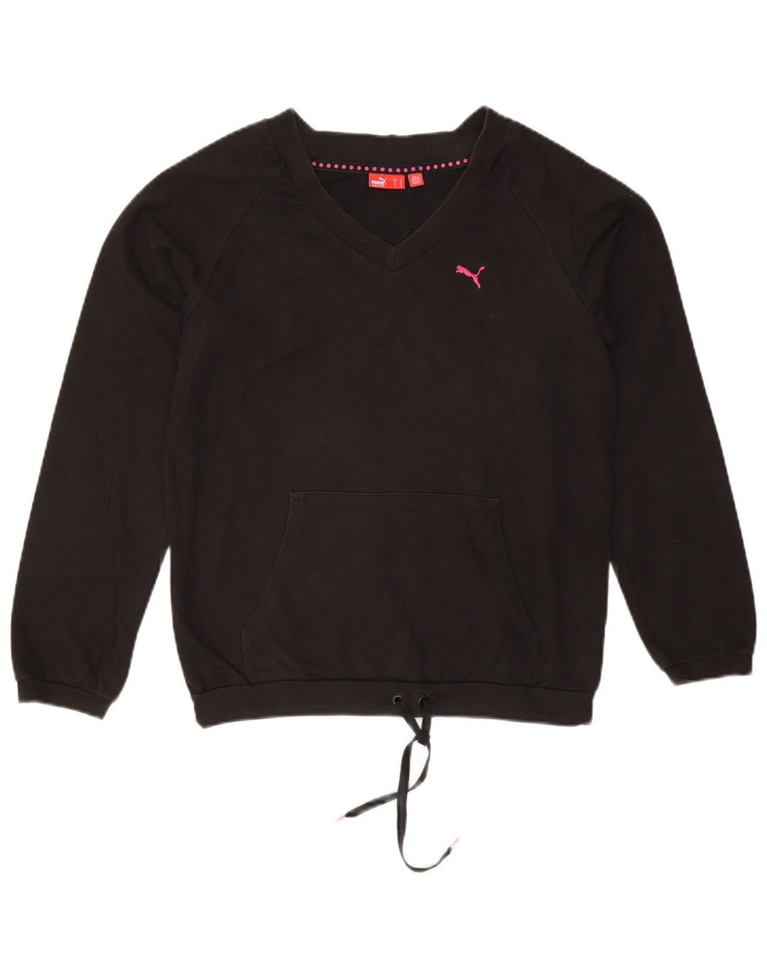 Puma Damen-Sweatshirt in Übergröße, Gr. 10, Größe S, Schwarz, Baumwolle