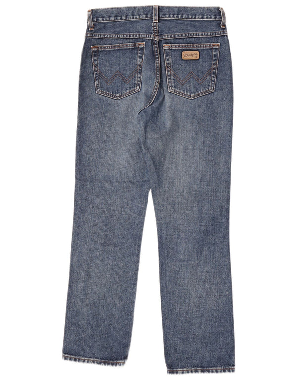 Wrangler Womens Grace Straight Jeans W31 L30 Blaue Baumwolle