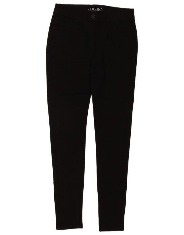 Marks & Spencer Damen Jegging-Jeans UK 10 Small W27 L29 Schwarze Baumwolle