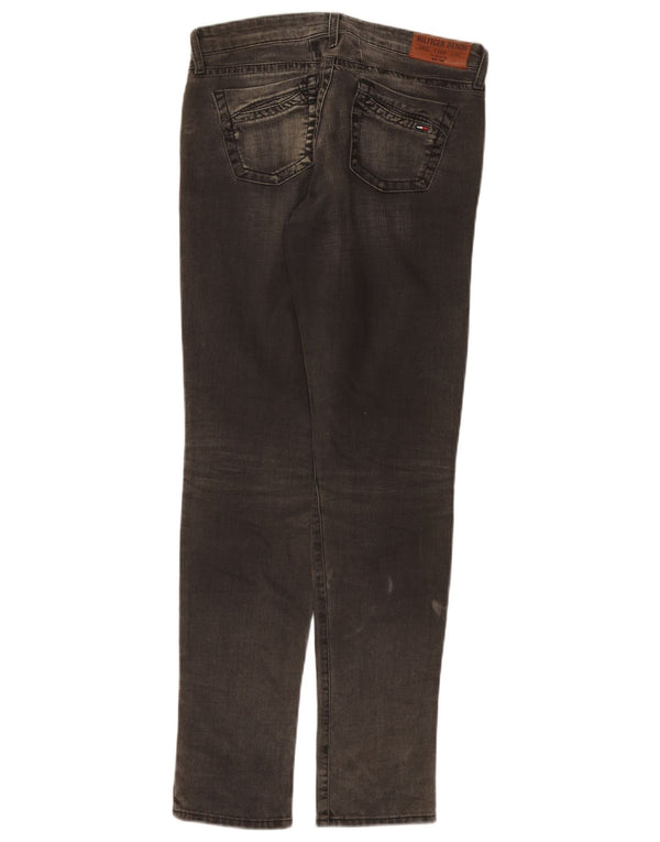 Tommy Hilfiger Damen Nevada Low Waist Tapered Jeans W30 L32 Grau