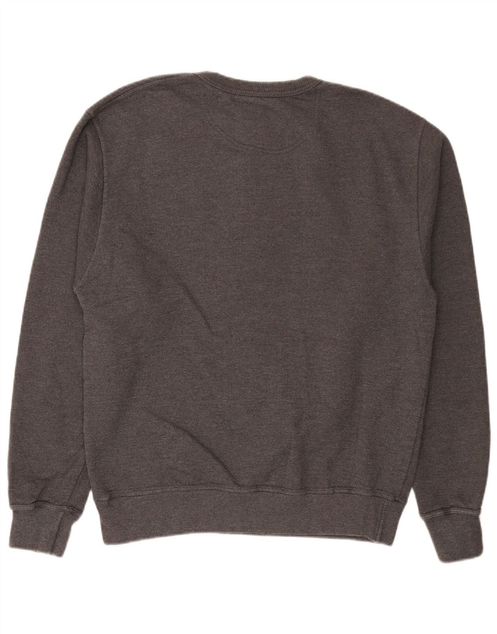 Champion Herren-Sweatshirt-Pullover aus mittelgrau gefleckter Baumwolle