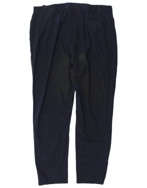 Marks & Spencer Damen Tapered Anzughose UK 18 XL W36 L28 Marineblau