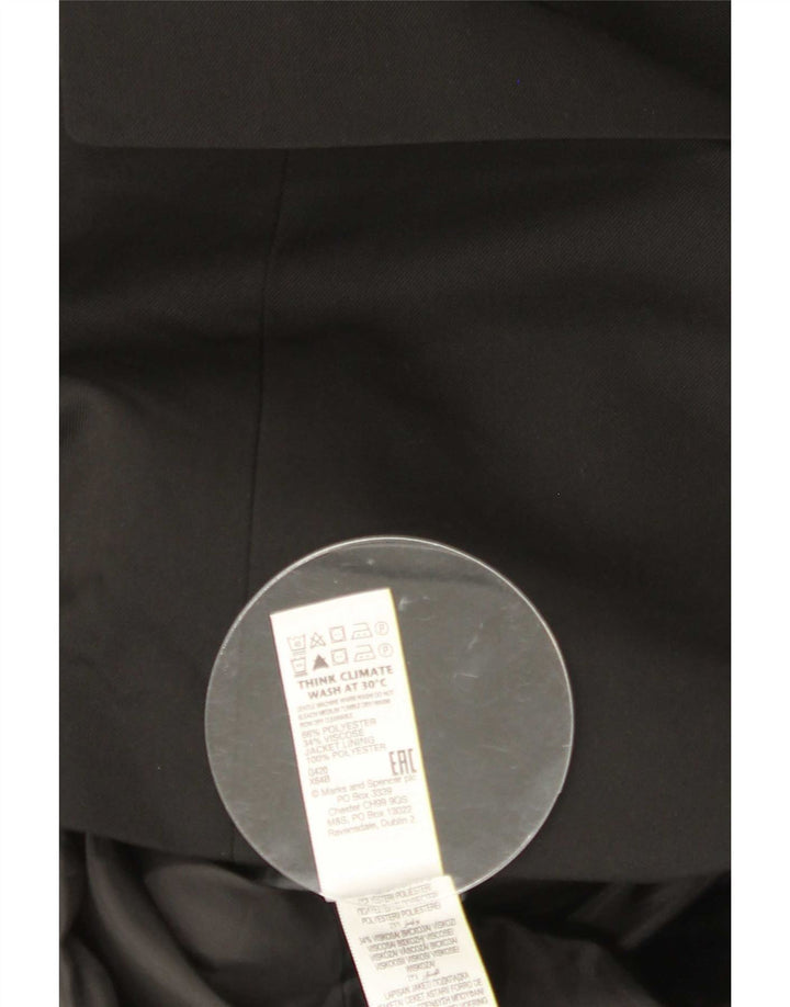 Marks & Spencer Herren-Blazer, kurz, schmal geschnitten, Gr. 36, Schwarz
