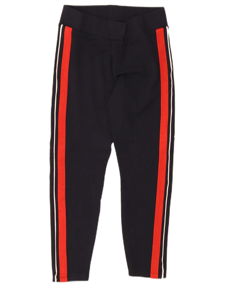 Marks & Spencer Damen Leggings UK 10 Small Marineblau Colourblock Viskose