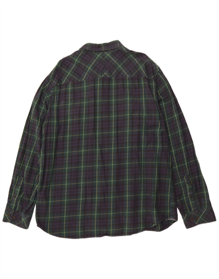 TIMBERLAND Herren Earthkeepers Slim Fit Flanellhemd 3XL Marineblau kariert