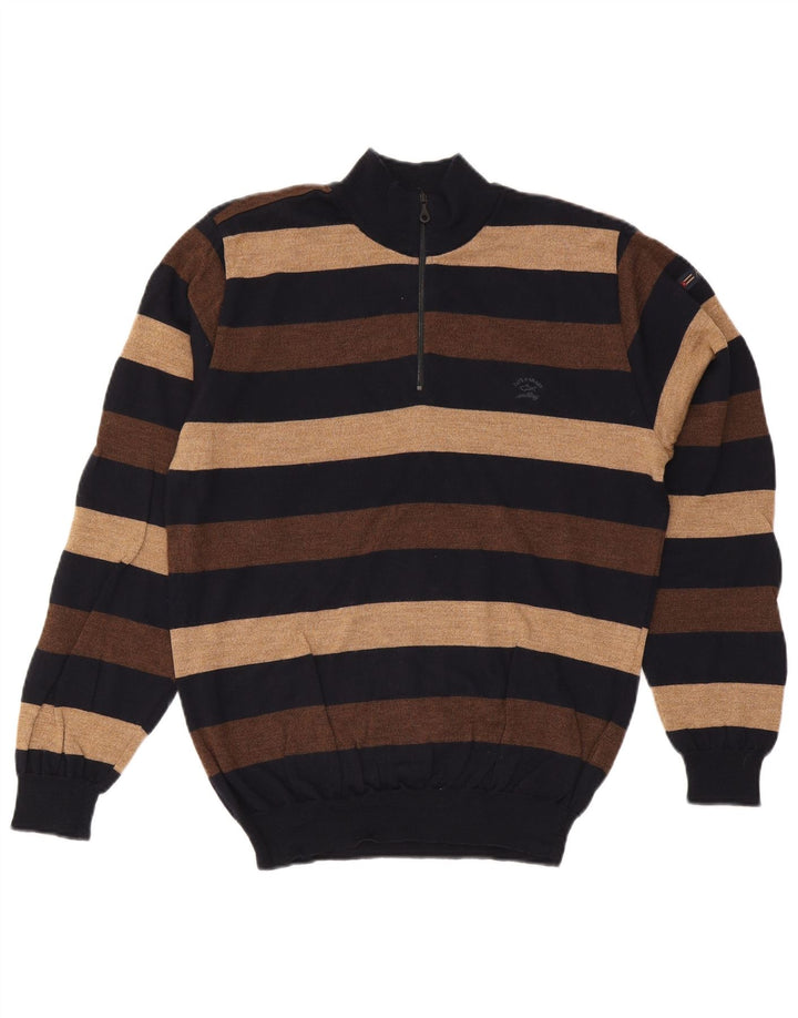Paul & Shark Herren-Pullover „Yachting“ mit Reißverschluss am Hals, groß, mehrfarbig
