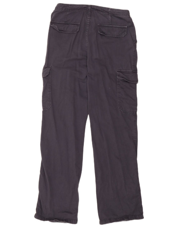 Zara Damen gerade Cargohose EU 38 Small W28 L31 Marineblau