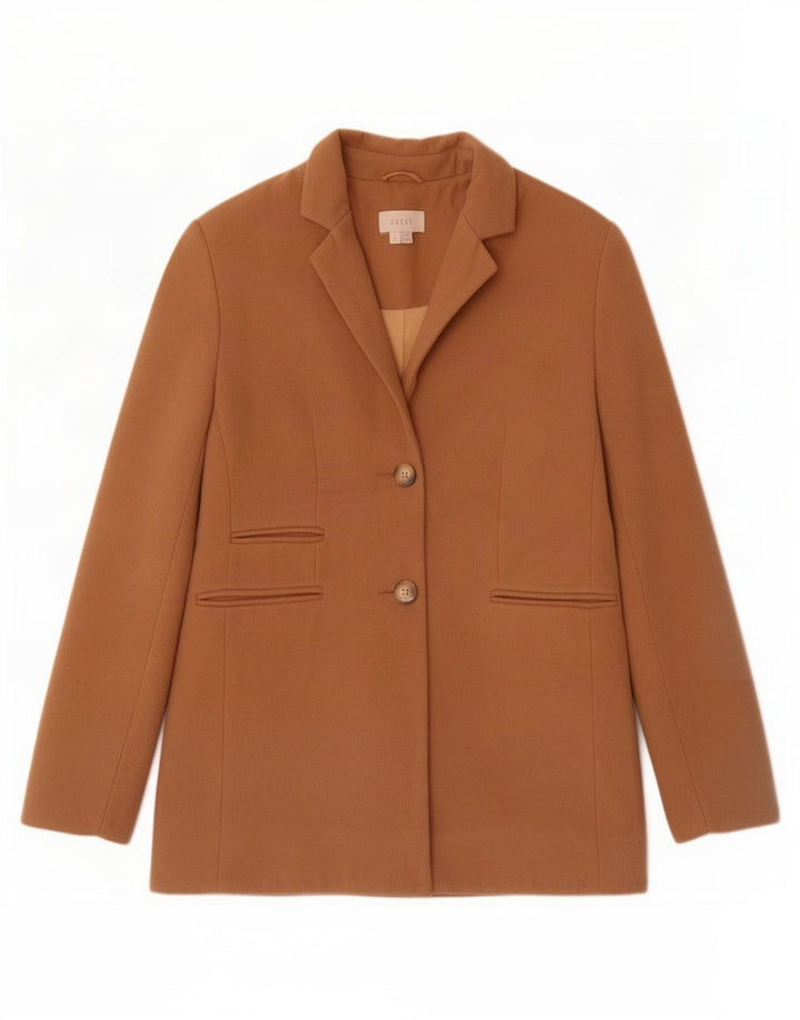 Coast Damen-Blazerjacke mit 2 Knöpfen, UK 14, mittelbeigefarbenes Polyester