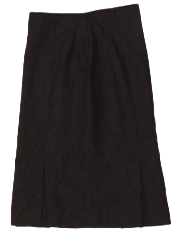 Vintage Damen A-Linienrock IT 44 Medium W28 Graue Wolle