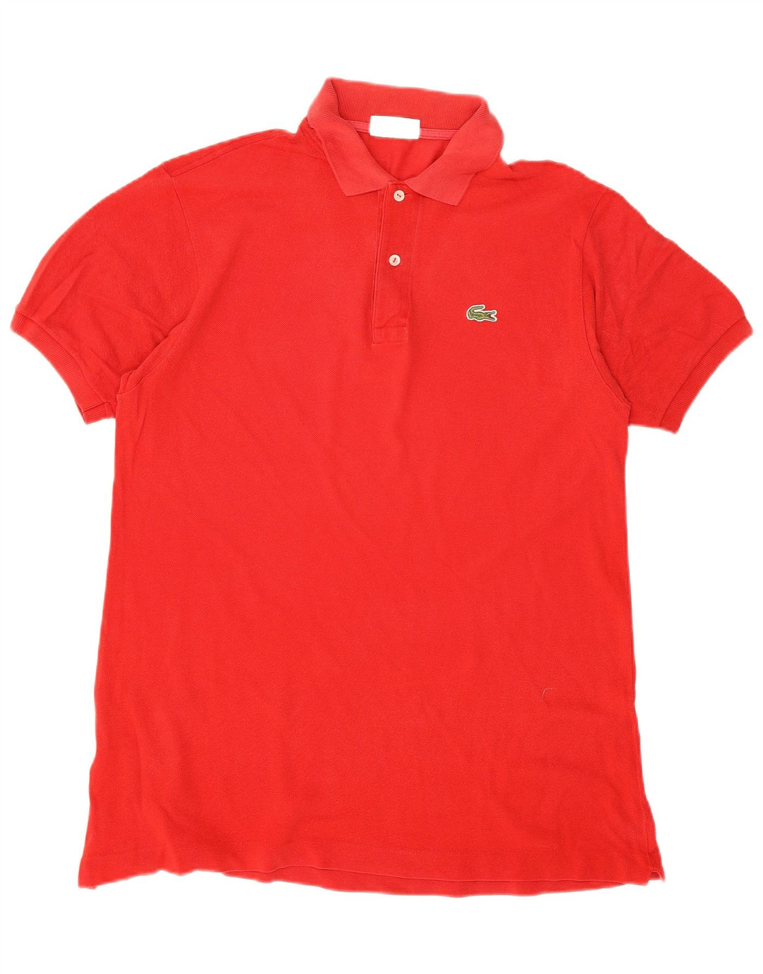 Lacoste Herren-Poloshirt, Größe 5, große rote Baumwolle
