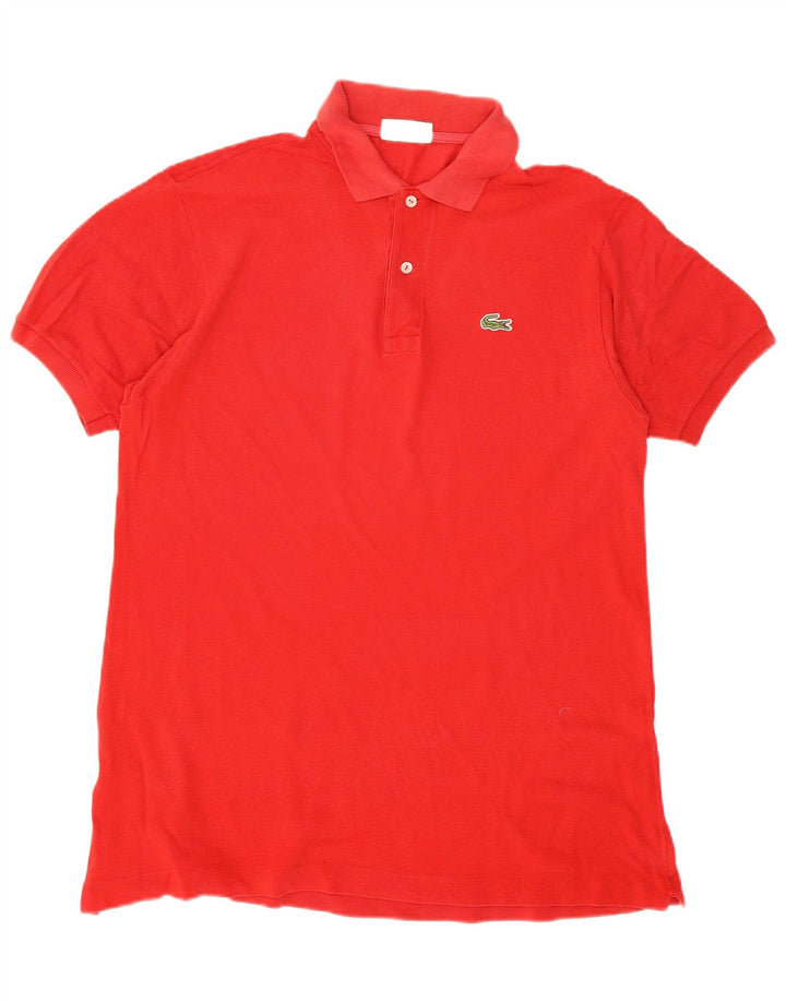 Lacoste Herren-Poloshirt, Größe 5, große rote Baumwolle