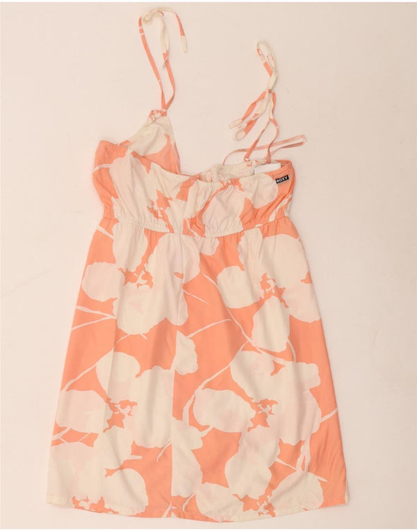 Roxy Damen-Sommerkleid, UK 12, mittelrosa, geblümtes Polyester