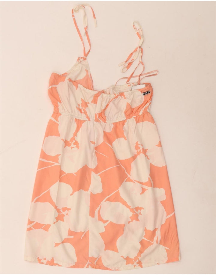 Roxy Damen-Sommerkleid, UK 12, mittelrosa, geblümtes Polyester