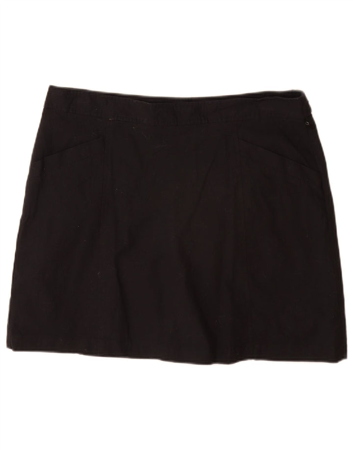Dockers Damen A-Linienrock US 12 Large W32 Schwarze Baumwolle