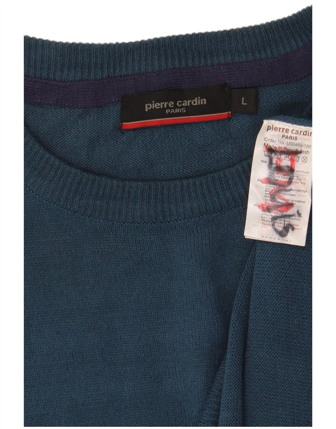 Pierre Cardin Herren-Pullover mit Rundhalsausschnitt, groß, Marineblau, Acryl