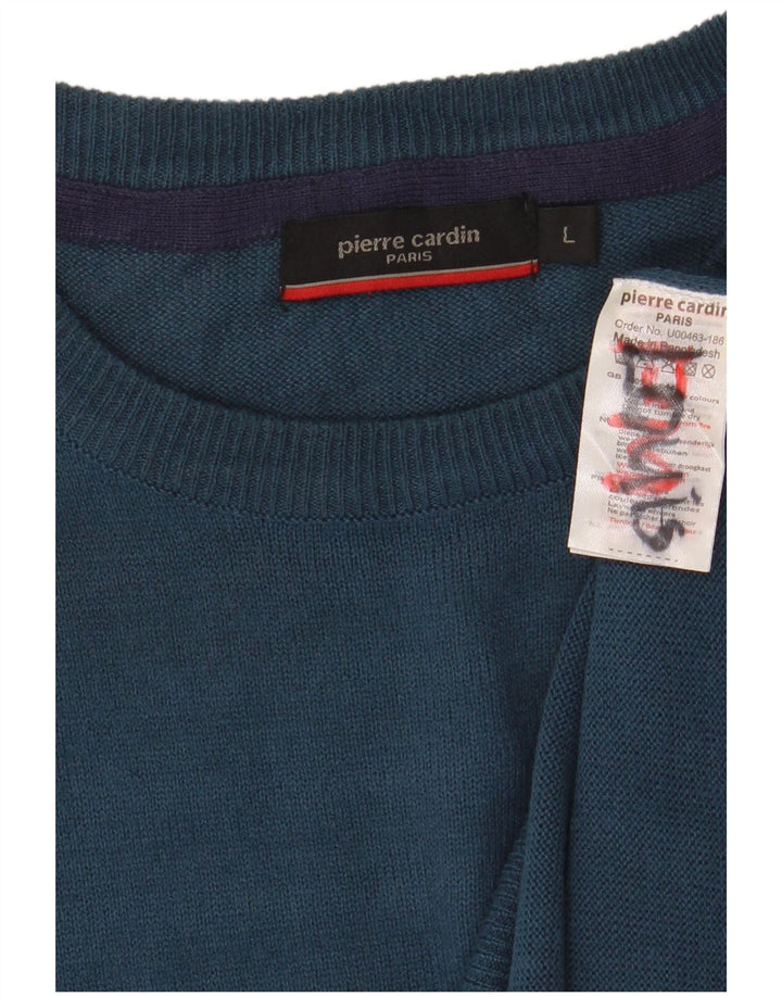 Pierre Cardin Herren-Pullover mit Rundhalsausschnitt, groß, Marineblau, Acryl