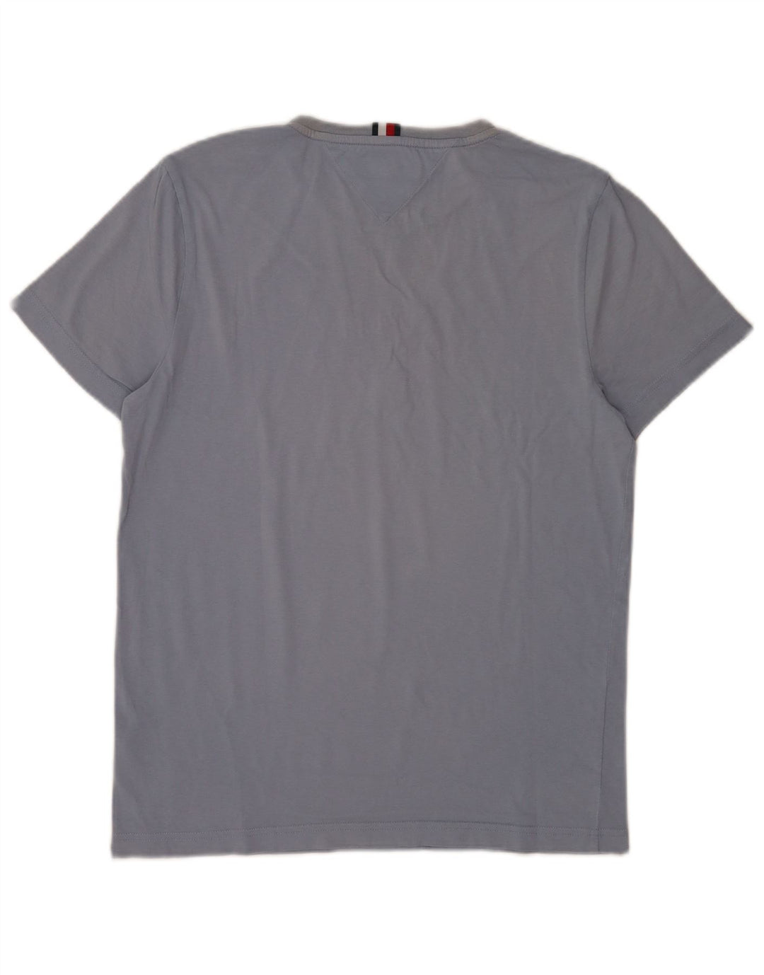 Tommy Hilfiger Herren-T-Shirt mit Grafik, mittelblaue Baumwolle
