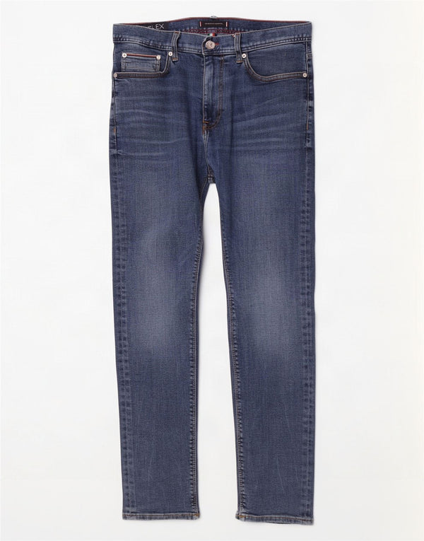 Tommy Hilfiger Herren Bleecker Stretch Slim Jeans W34 L30 Blaue Baumwolle