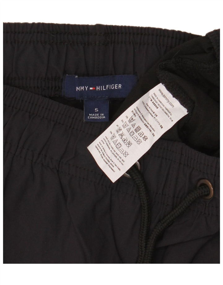 Tommy Hilfiger Herren-Sportshorts mit Grafik, Größe S, Schwarz, Polyester