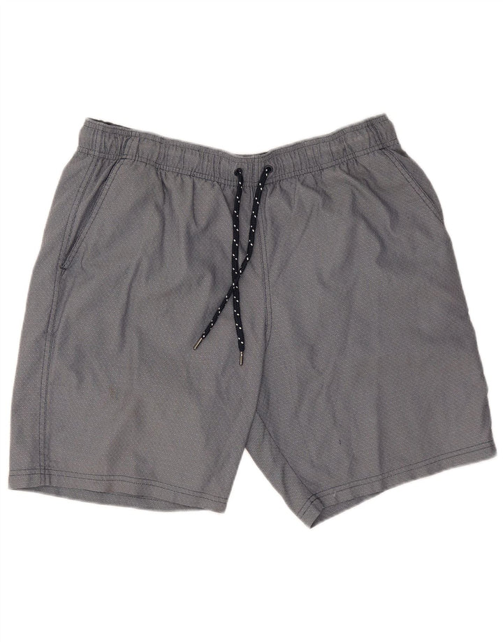 Marks & Spencer Herren-Sportshorts, groß, marineblau, geometrische Baumwolle