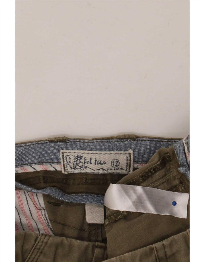 Fat Face Damen Cargoshorts UK 12 Medium W32 Khaki Baumwolle
