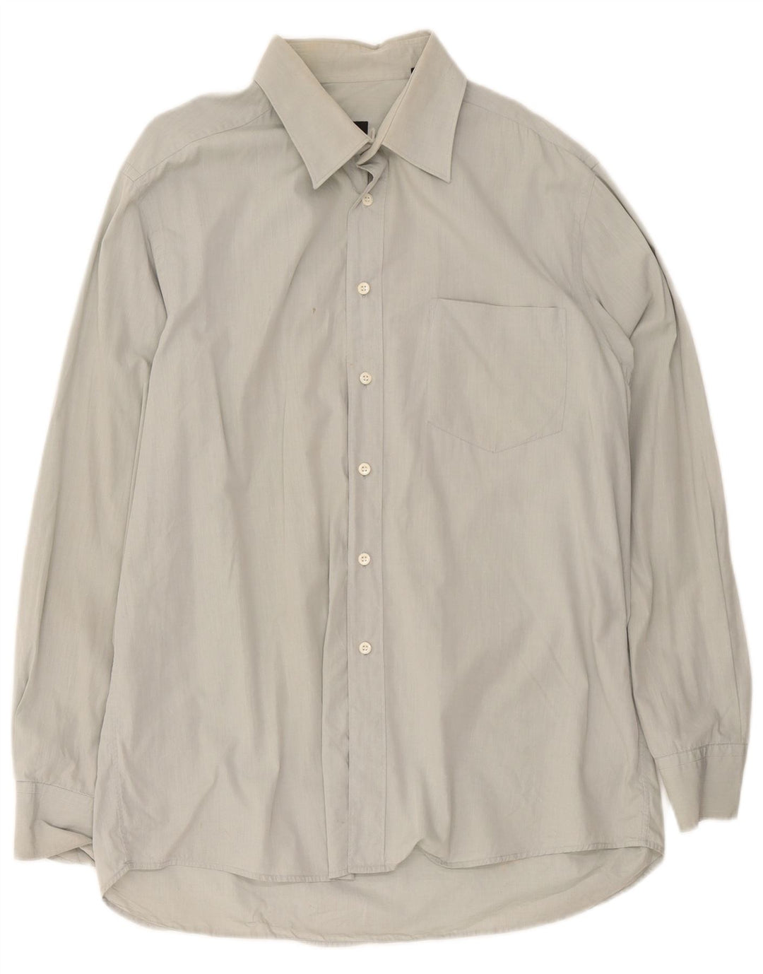 Hugo Boss Herrenhemd Größe 17 1/2 44 XL Grau