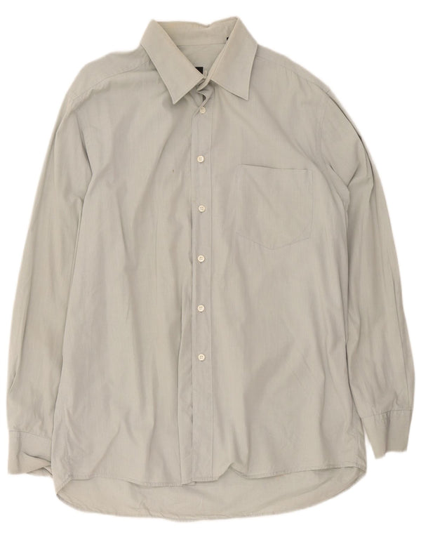 Hugo Boss Herrenhemd Größe 17 1/2 44 XL Grau