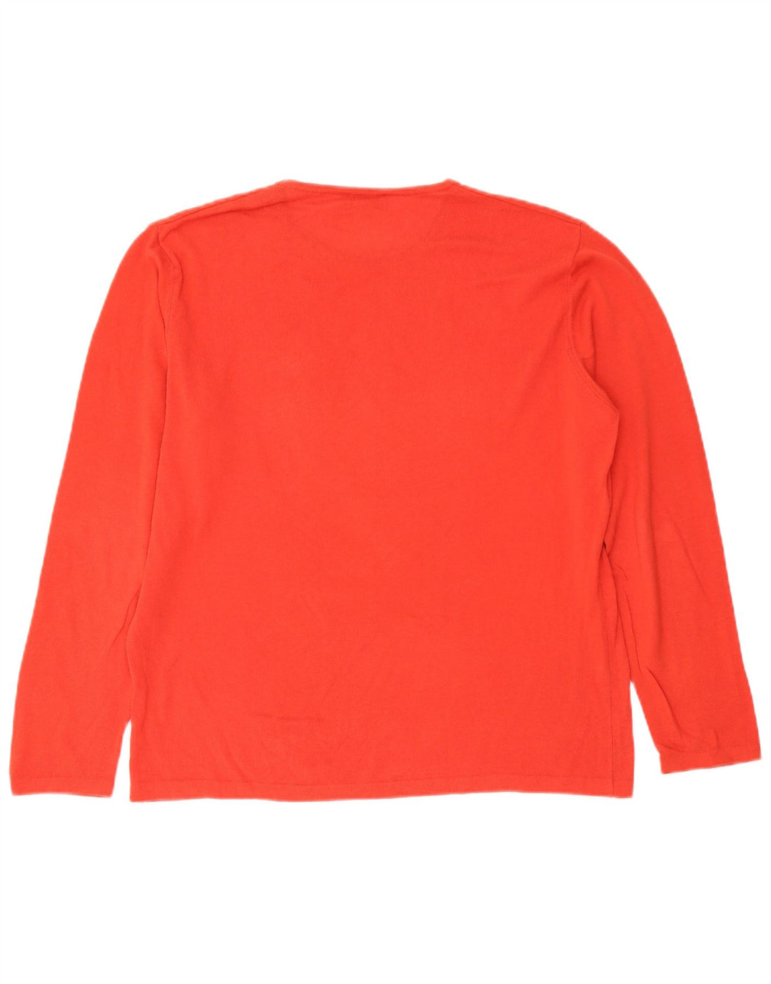 Hugo Boss Herren-Pullover mit Rundhalsausschnitt, groß, rote Baumwolle