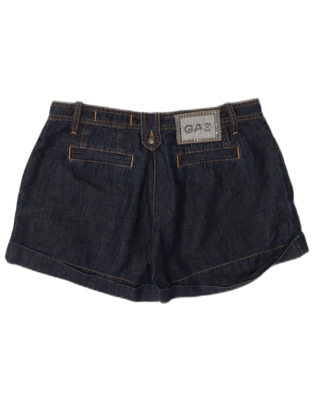 Gas Damen-Jeansshorts W29, mittlere Marineblau-Baumwolle