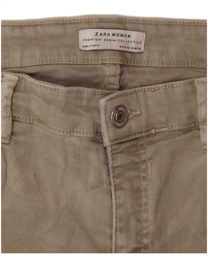 Zara Damen Slim Jeans EU 40 Medium W30 L26 Grau