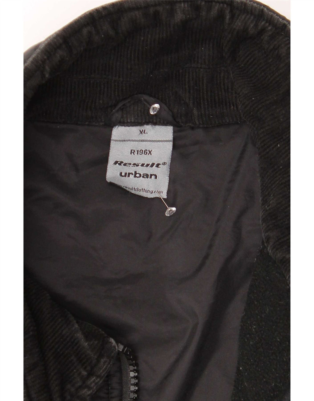 Vintage Herren Steppjacke UK 42 XL Schwarz Nylon