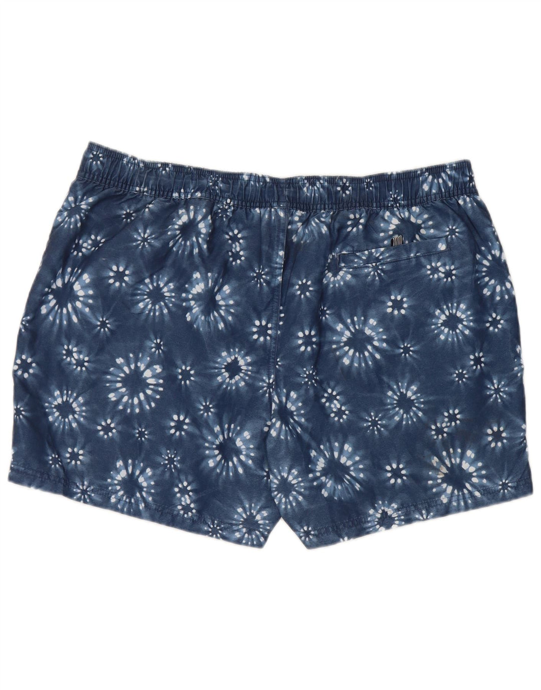 Marks & Spencer Herren-Badeshorts XL, blaues Batik-Polyester