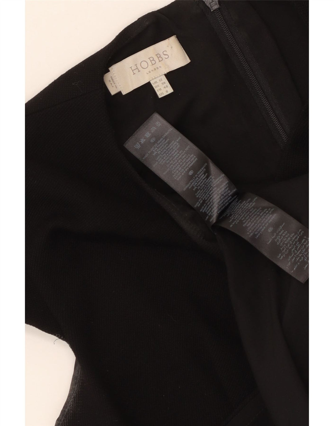 Hobbs Damen Etuikleid UK 12 Medium Schwarz Polyester