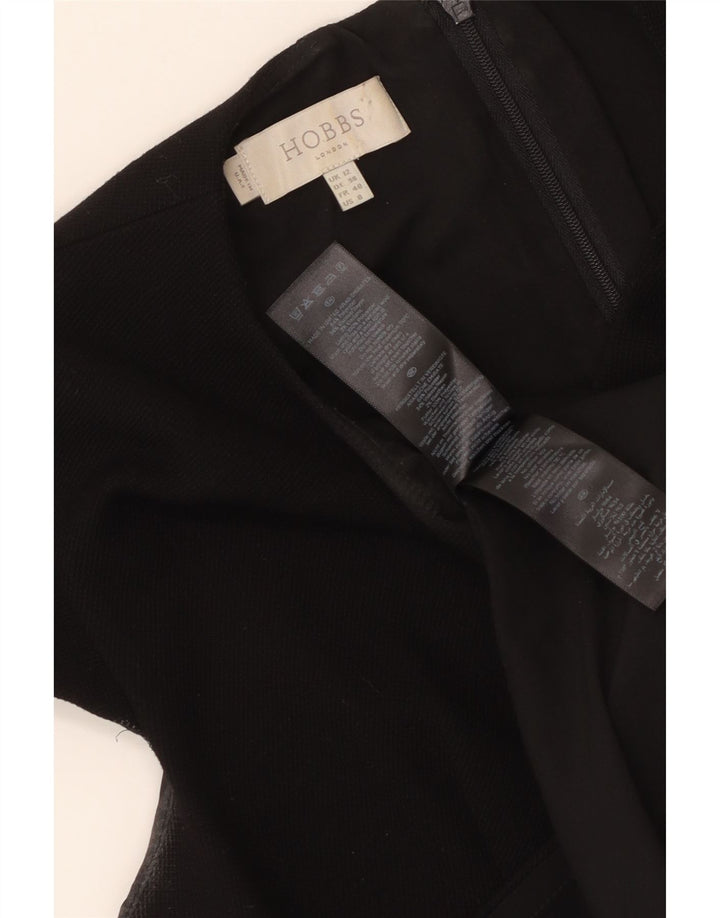 Hobbs Damen Etuikleid UK 12 Medium Schwarz Polyester