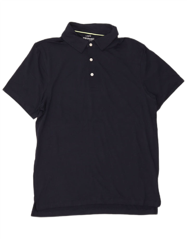 J. CREW Herren-Poloshirt, mittelgroß, marineblau, Polyester