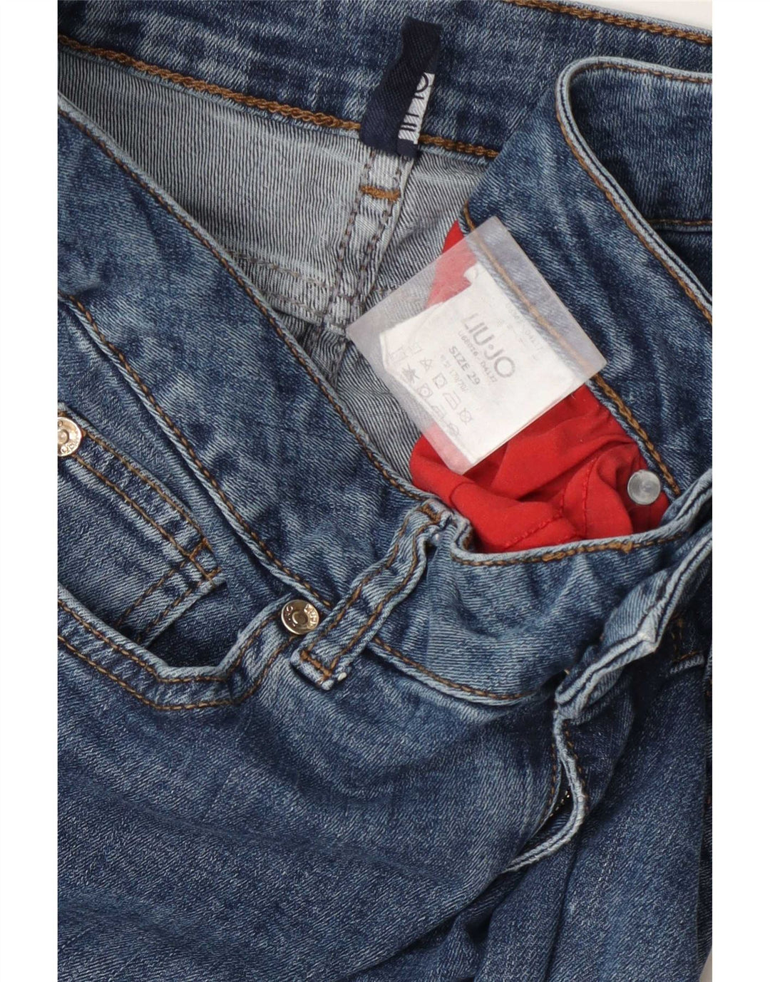 Liu Jo Damen Slim Fit Jeans W29 L32 Blau