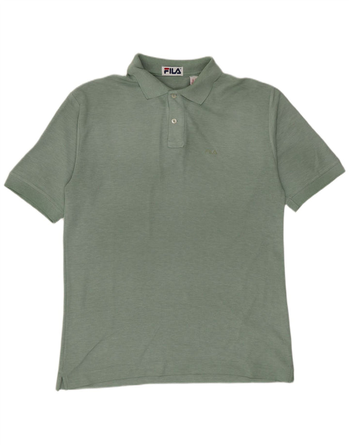 Fila Herren-Poloshirt aus mittelgrüner Baumwolle